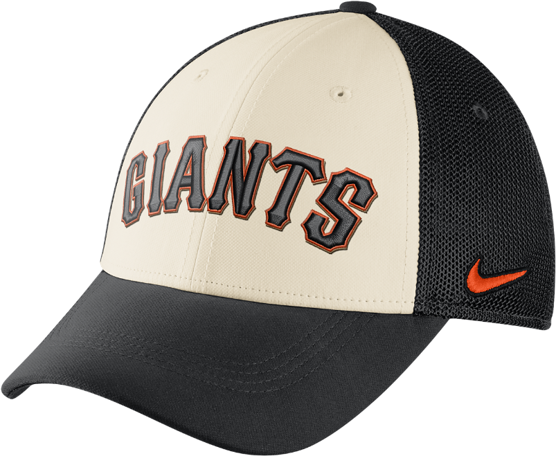 Nike Mesh Back Swoosh Flex Fitted Hat Size Flx (white) - Baseball Cap Clipart (1000x1000), Png Download