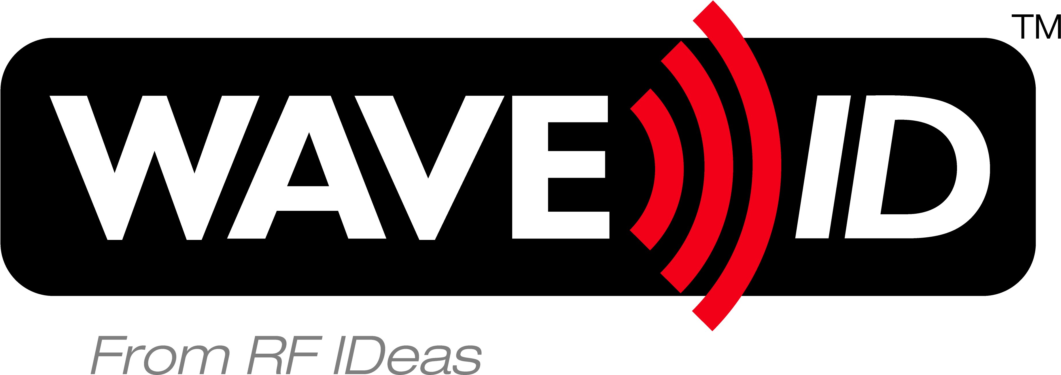 Waveid Logo, Black With Tagline - Graphic Design Clipart (4192x1542), Png Download