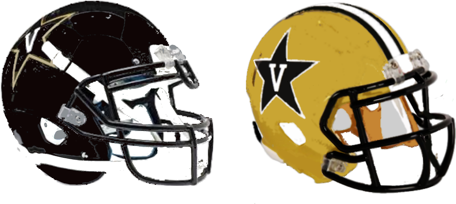 Black And Gold Helm - American Football Clipart (1839x882), Png Download