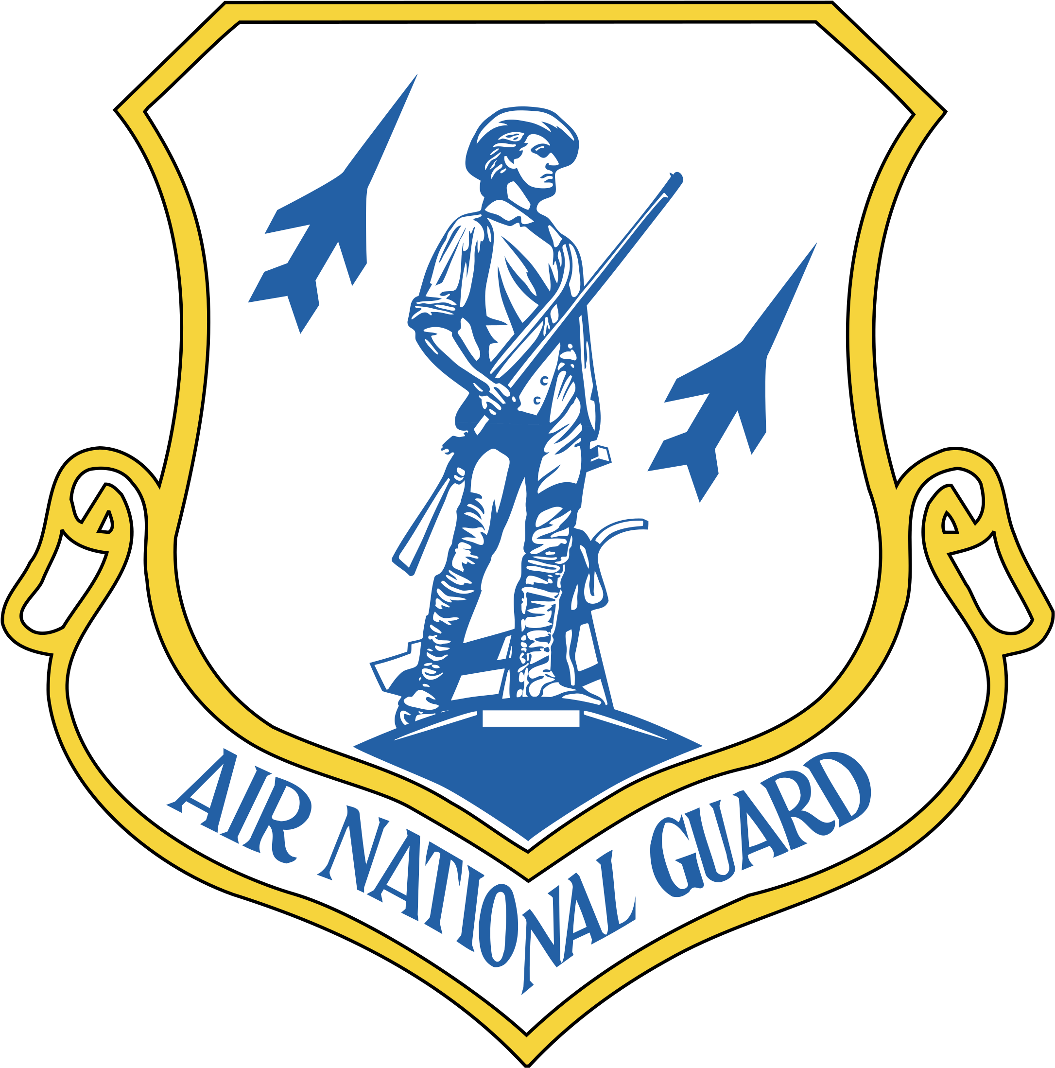Air National Guard 01 Logo Png Transparent - Us Air National Guard Logo Clipart (2400x2400), Png Download