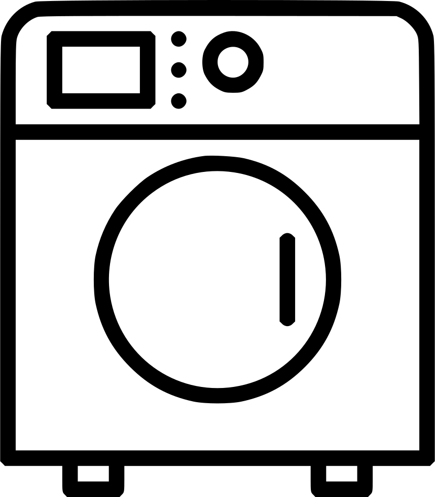 Png File - Washing Machine Clipart (858x980), Png Download