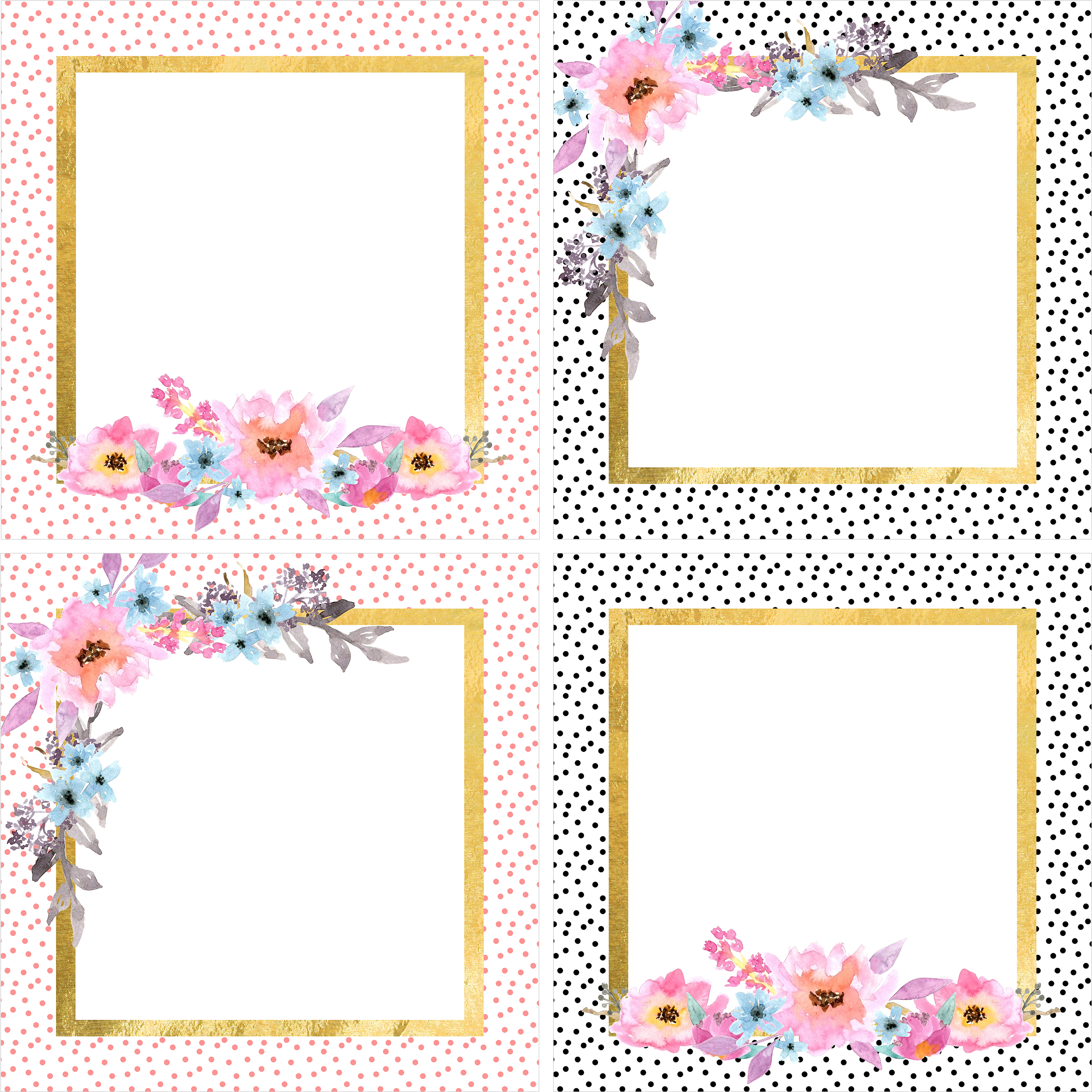 Png Page - Picture Frame Clipart (2550x3300), Png Download