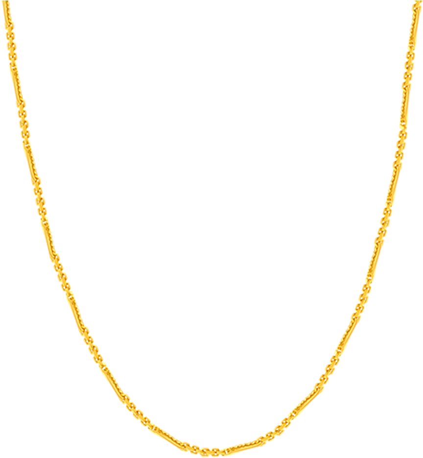 Chandra Jewellers 22k Yellow Gold Chain - Necklace Clipart (864x935), Png Download