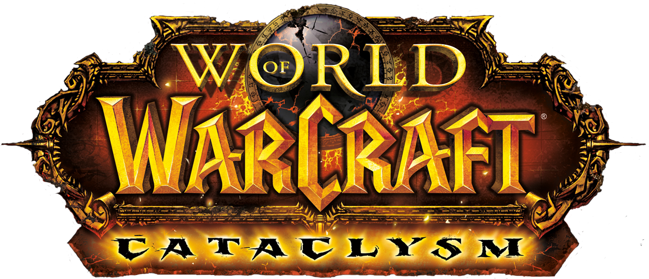Sggaminginfo - World Of Warcraft Cataclysm Logo Clipart (1325x570), Png Download