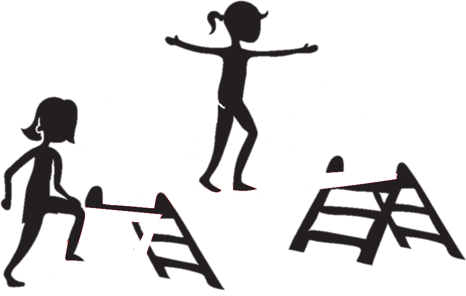 Gymnastics Silhouette Png Clipart (926x589), Png Download
