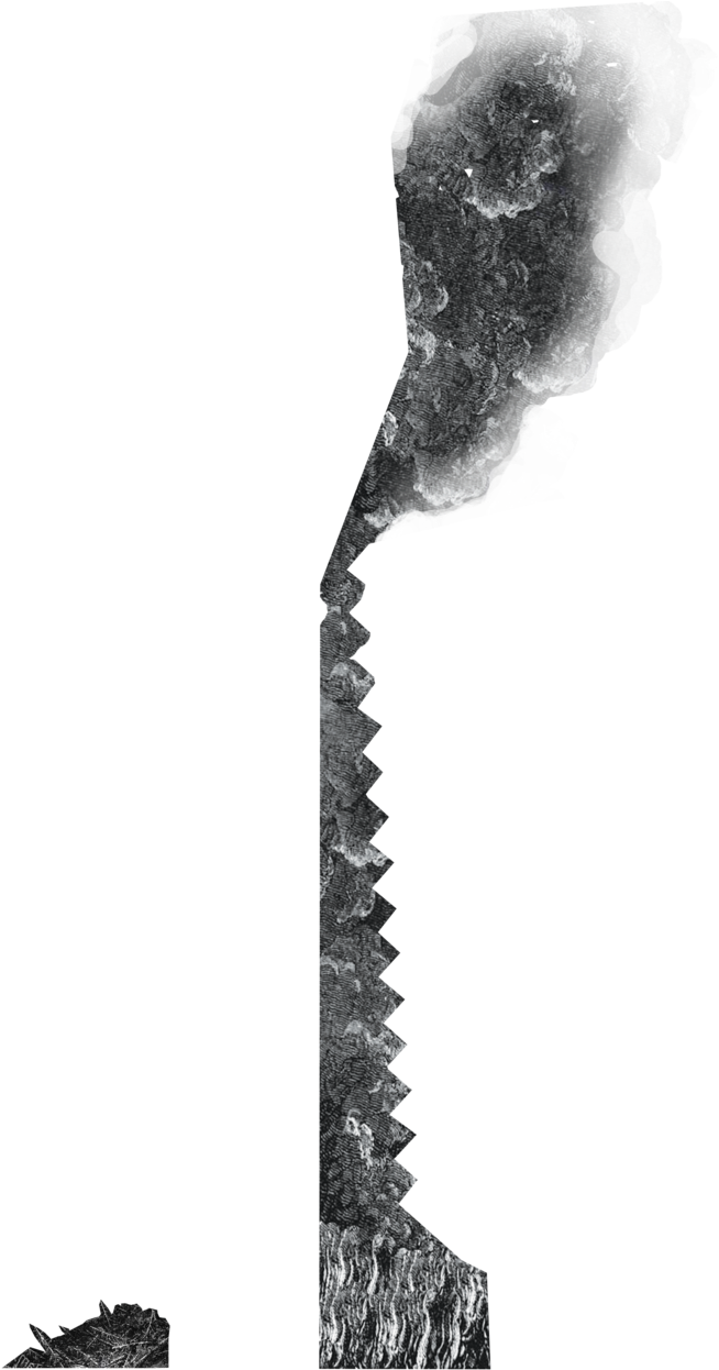 Black Smoke Png - Saw Chain Clipart (654x1246), Png Download
