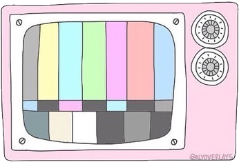 #old #televition #tv #pink #overlay #tumblr #cute #freetoedit - Television Aesthetic Clipart (500x500), Png Download