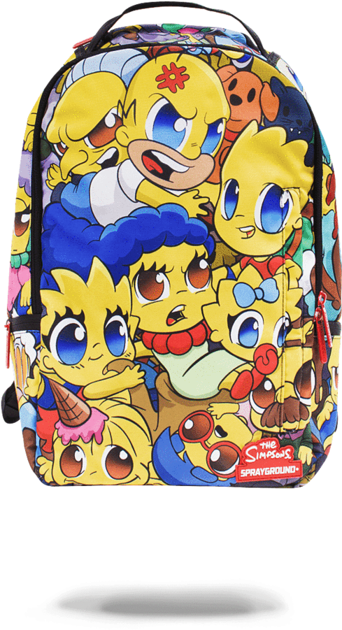 Larger Photo - Sprayground Simpsons Backpack Clipart (802x1023), Png Download