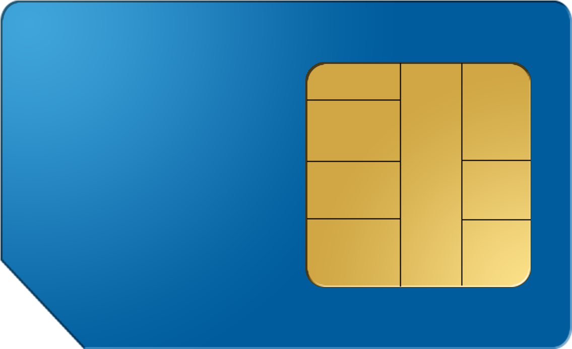 Big Blue Sim Card E1 Clipart (1280x1080), Png Download