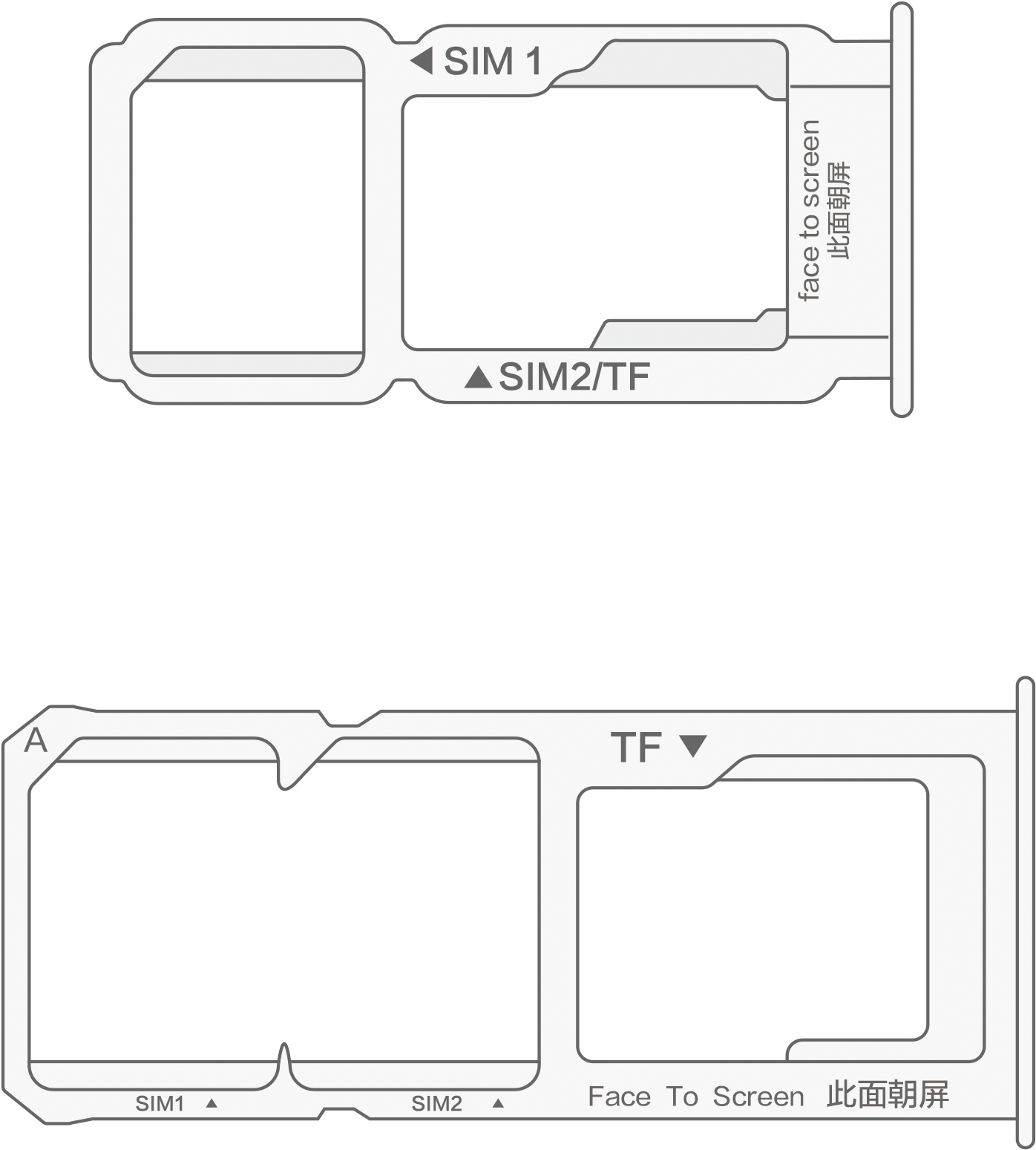 Set Up Sim Card - Sim Slot Oppo F9 Clipart (1439x1592), Png Download