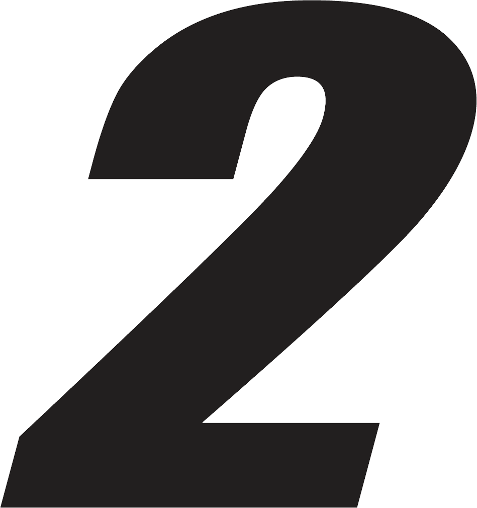 Number 2 Png - Transparent Background 2 Png Clipart (949x1010), Png Download