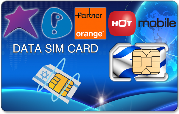 Buy Any Prepaid Israeli Sim Card For Only $15 With - Israel Prepaid Data Sim Clipart (600x600), Png Download