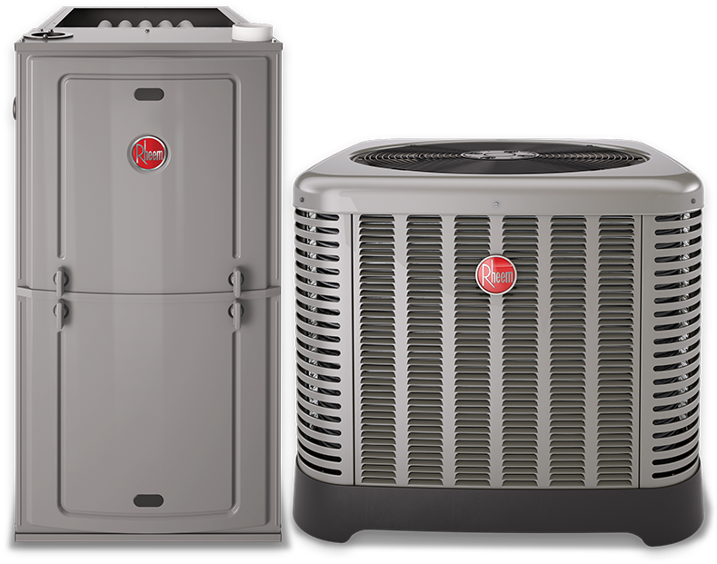 Rheem Furnace Ac - 3.5 Ton Rheem 16 Seer Clipart (800x631), Png Download