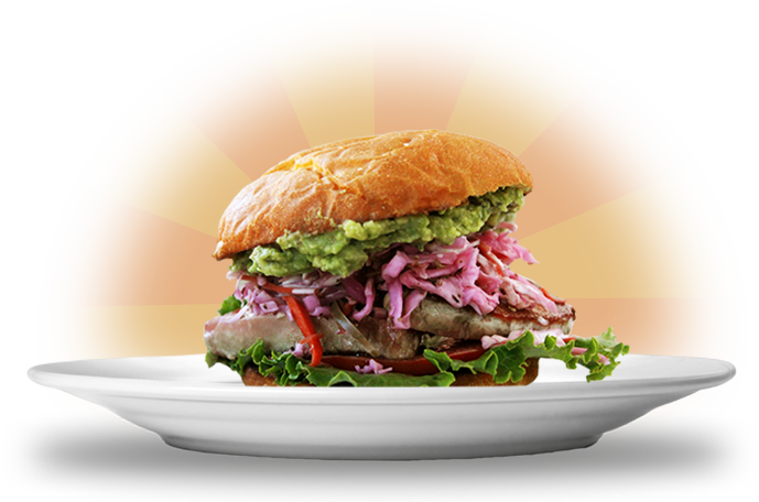 Ahi Tuna Burger - Park Burger Ahi Tuna Burger Clipart (689x456), Png Download