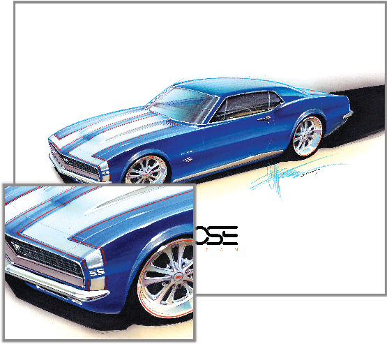 Art C Foose - Chip Foose Renderings Clipart (590x590), Png Download