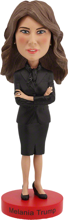 Melania Trump Standard Edition Bobblehead - Woman Bobble Head Clipart (505x1000), Png Download