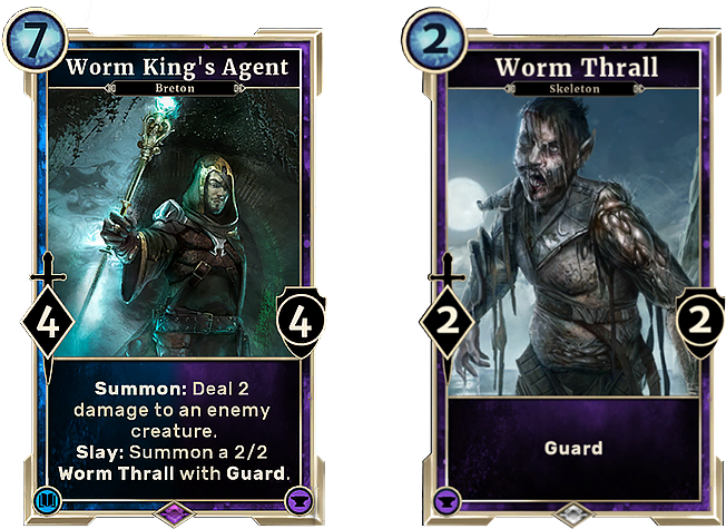 Tesl Novembermonthlycard Wormkingsagent - Elder Scrolls Legends Breton Clipart (730x480), Png Download