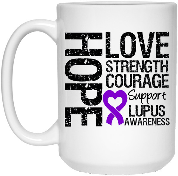 Lupus Hope Love Strength Lupus Awareness - Cancer Clipart (600x600), Png Download
