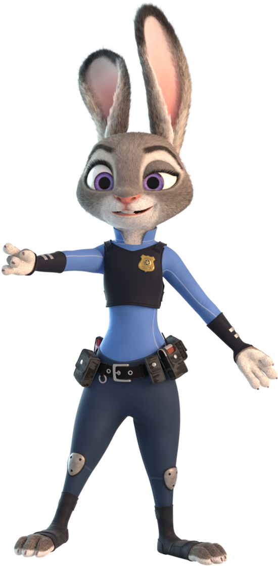 Zootopia Characters Png - Puss In Boots Rabbit Clipart (670x1191), Png Download