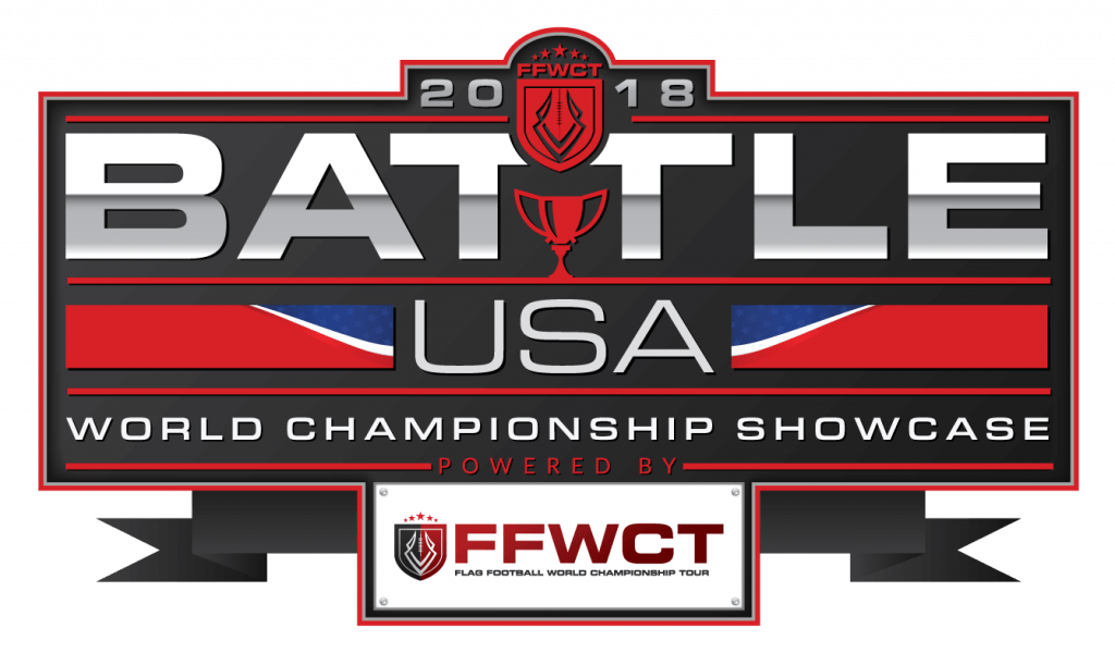 Ffwct Presents The 2018 Battle™ Usa Flag Football World - Emblem Clipart (1024x611), Png Download