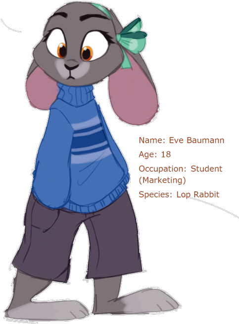 Two More Character For Zootopia - Zootopia Bunny Oc Clipart (500x667), Png Download