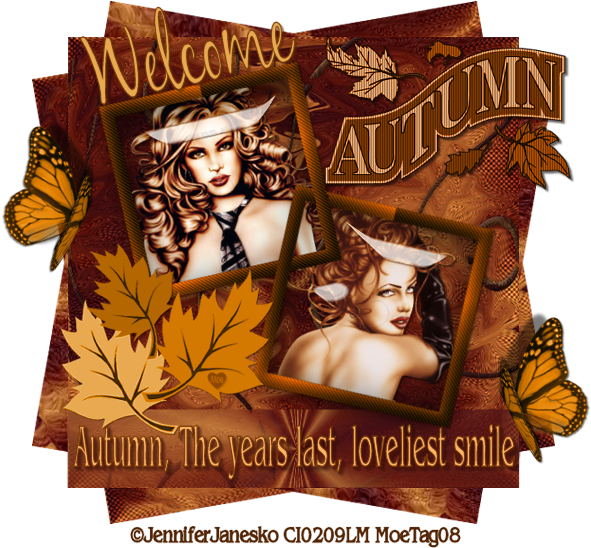 Photo Welcome Autumnjanesko Moetag - Fall Clipart (598x564), Png Download