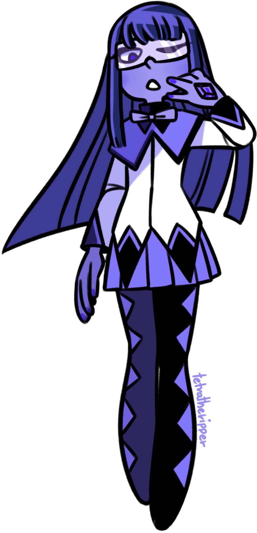 My Art Fanart Crossover Madoka Mami Madoka Kaname Homura - Turmalina Steven Universe Clipart (1008x1920), Png Download