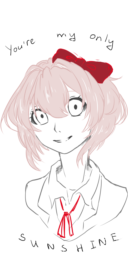 Doki Doki Literature Club Sayori - You Are My Sunshine My Only Sunshine Ddlc Clipart (800x1161), Png Download