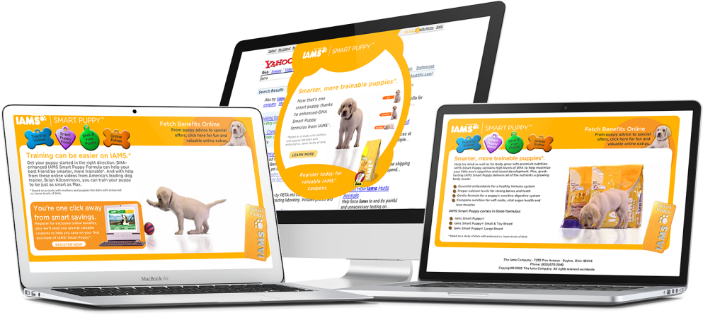 Iams Smart Puppy Formula - Online Advertising Clipart (1024x570), Png Download