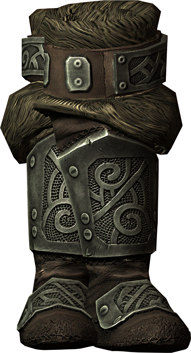 Steel Cuffed Boots - Skyrim Armadura De Acero Png Clipart (617x1140), Png Download