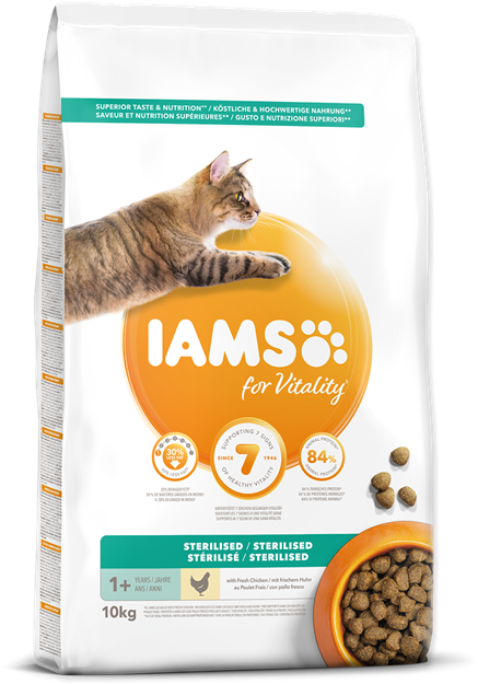 Obrázok Pre Výrobcu Iams For Vitality Light In Fat - Fat Food For Cat Clipart (635x635), Png Download