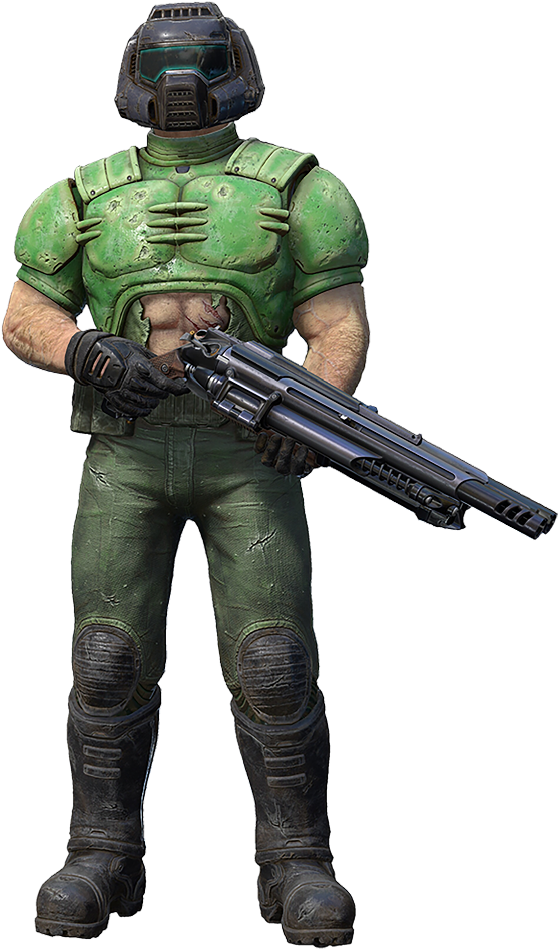 3mib, 1171x1920, Doomguy - Halo 2 Jefe Maestro Clipart (1171x1920), Png Download