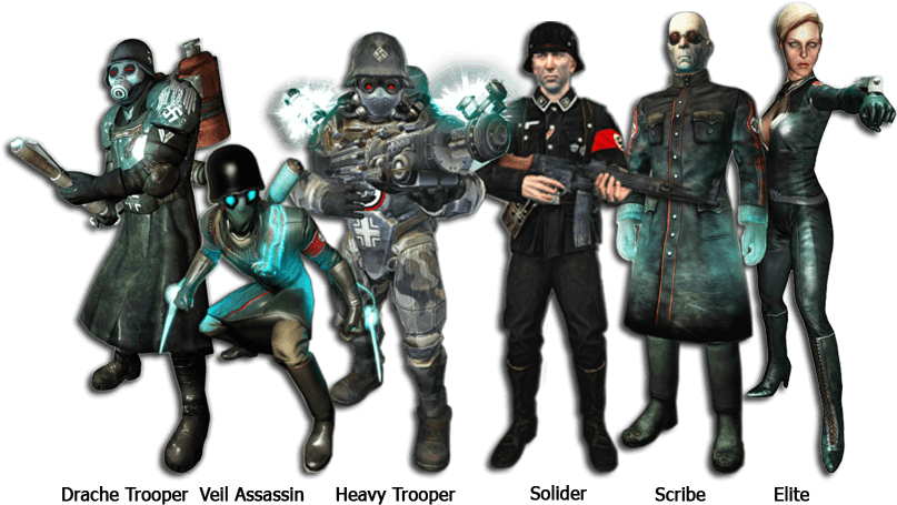 Wolfenstein Drache Trooper Clipart (829x481), Png Download