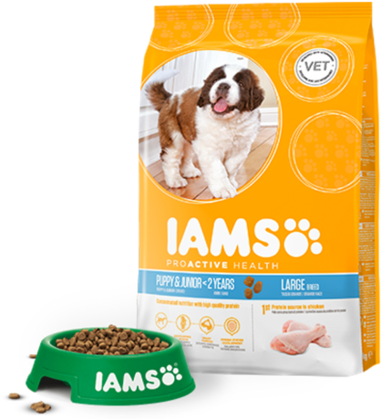 Home - Large Bits For Puppy Dog Food Iams Clipart (600x600), Png Download