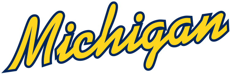 Michigan Wolverines Iron On Stickers And Peel-off Decals - Buffaloe Lanes Clipart (750x930), Png Download