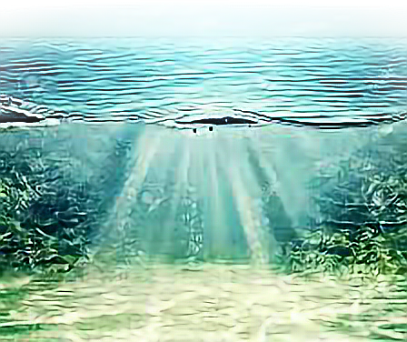 #fundodomar #reflexo #mar #praia #agua #aguamarinha - Фон Океан Clipart (448x376), Png Download