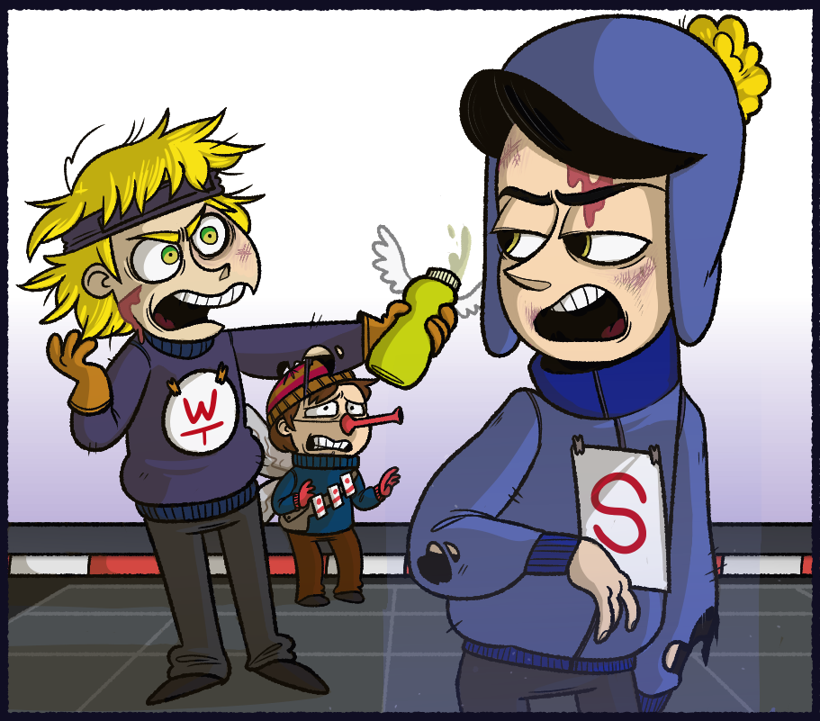 Myart Doodle Just For Fun South Park The Fractured - Cartoon Clipart (911x801), Png Download