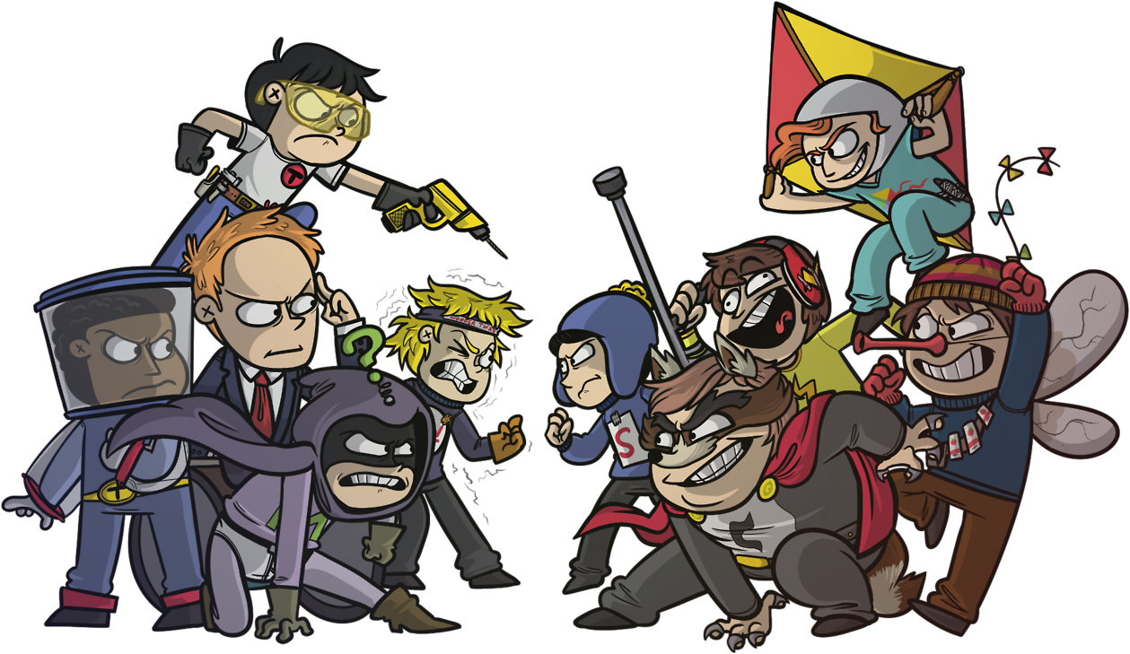 My Art Just For Fun Digital Art South Park The Fractured - Freedom Pals Vs Coon And Friends Clipart (1280x804), Png Download