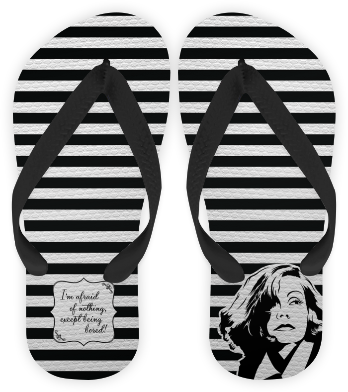 Chinelo Don't Bore Greta Garbo - Blue White Striped Havaianas Clipart (800x800), Png Download