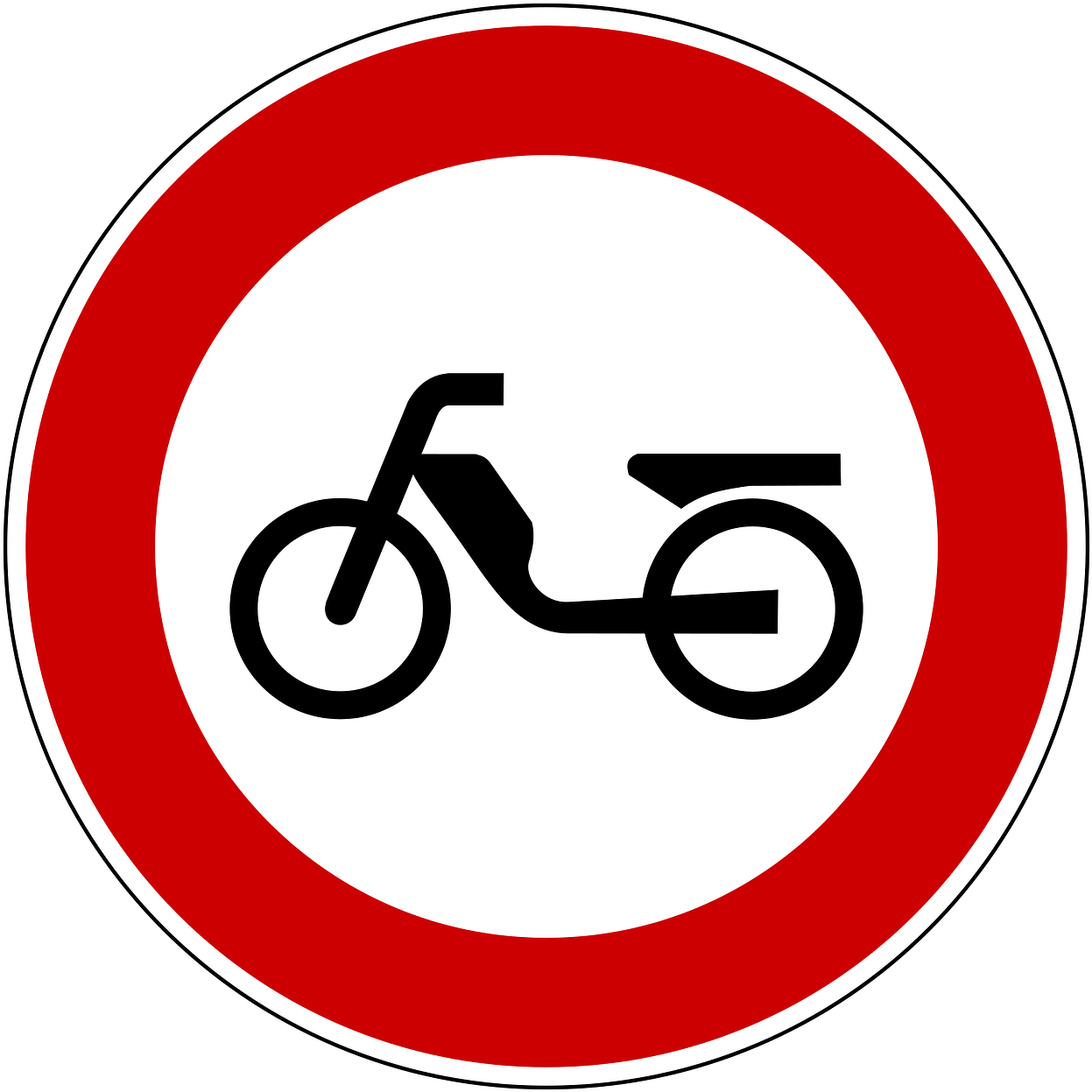 Traffic Sign Road Sign Shield - Moped Street Signs Clipart (1280x1280), Png Download