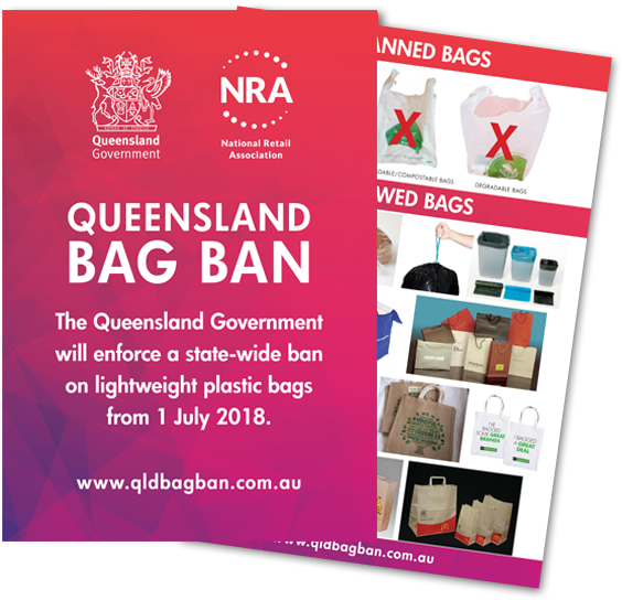 Counter Card - A4 - Queensland Government Plastic Bag Ban Clipart (600x552), Png Download