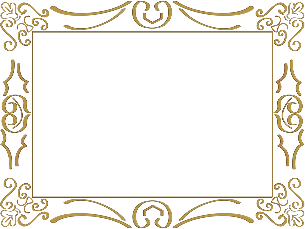 Clip Art Borda Dourada Para Convite - Borda Dourada Para Certificado - Png Download (1024x768), Png Download