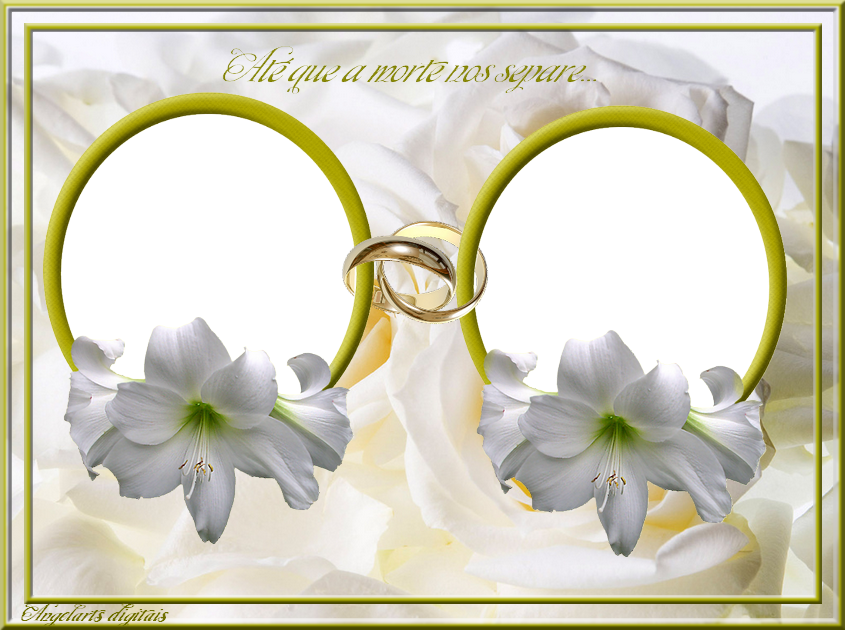 Moldura Casamento - Moldura Para Fotos De Noivos Clipart (845x630), Png Download