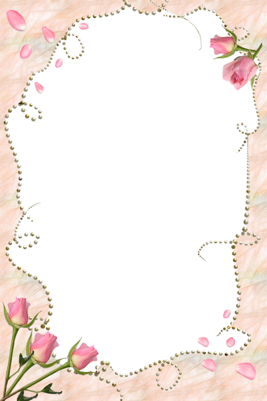 Imagens Molduras Para Casamento, Todas Em Png Em Alta - Garden Roses Clipart (533x800), Png Download