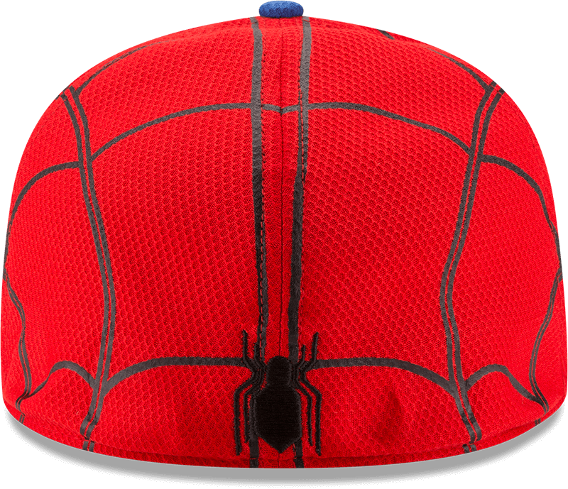 Un Detalle Del Traje De Spider-man En Las Gorras New - Gorra New Era Spiderman Clipart (800x689), Png Download