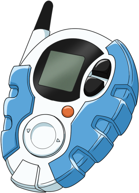 Some Time Ago, I Made Some More Or Less Proper Renders - White D 3 Digivice Clipart (583x800), Png Download