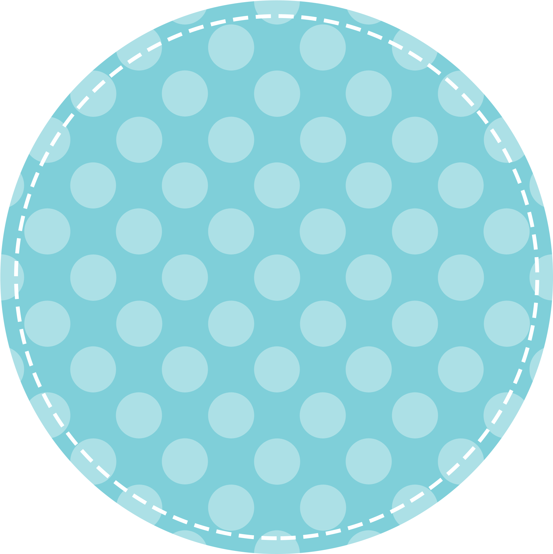 Rug Clipart Bathroom Rug - Polka Dot - Png Download (1959x1948), Png Download
