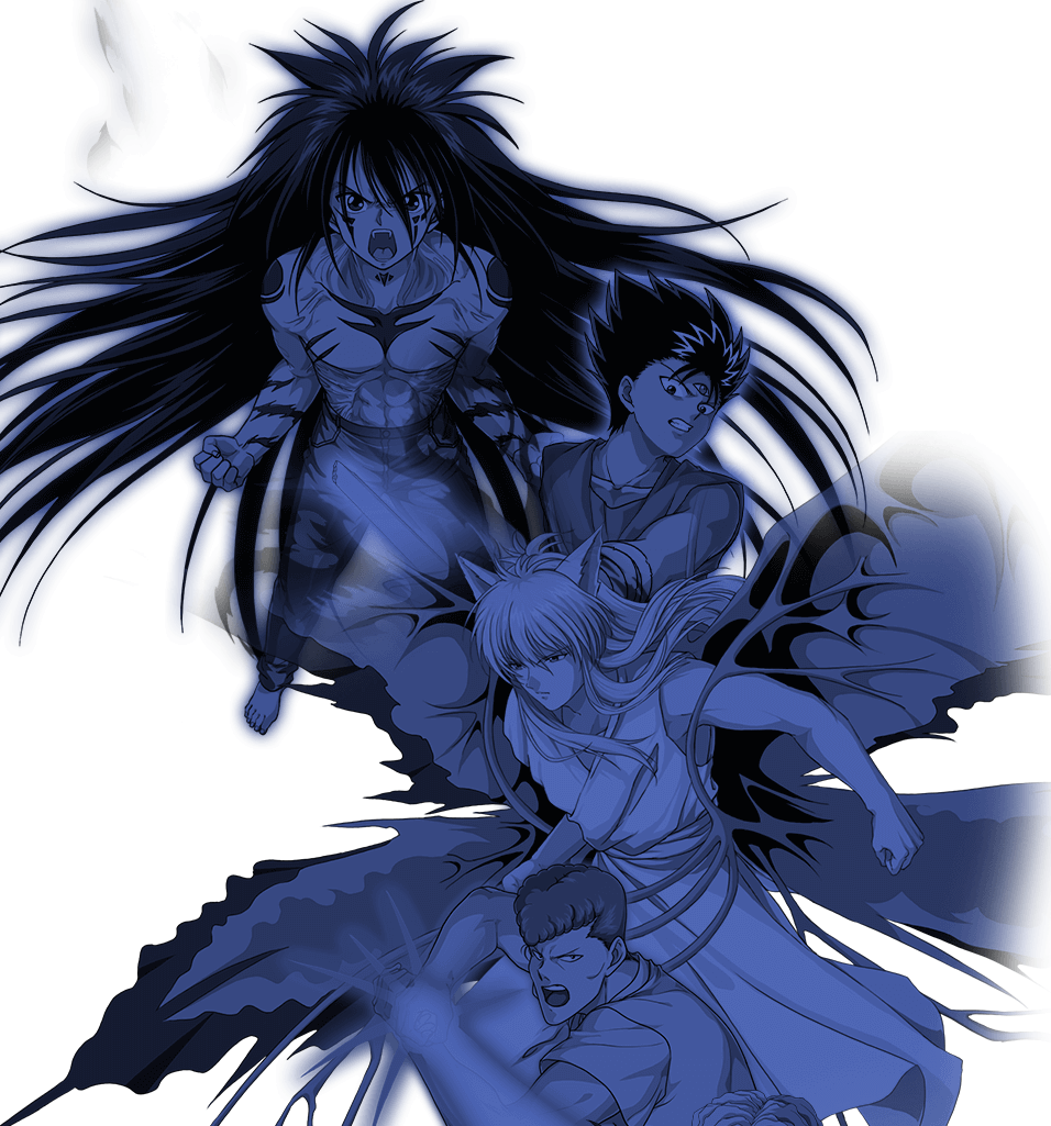 Yu Yu Hakusho Yusuke Urameshi Kazuma Kuwabara Hiei Illustration Clipart Large Size Png Image Yu Yu Hakusho Yusuke Urameshi Kazuma Kuwabara Hiei Illustration Clipart Large Size Png Image