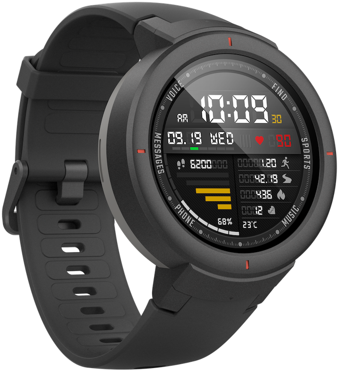 Verge - Xiaomi Amazfit Verge Smartwatch Clipart (800x800), Png Download