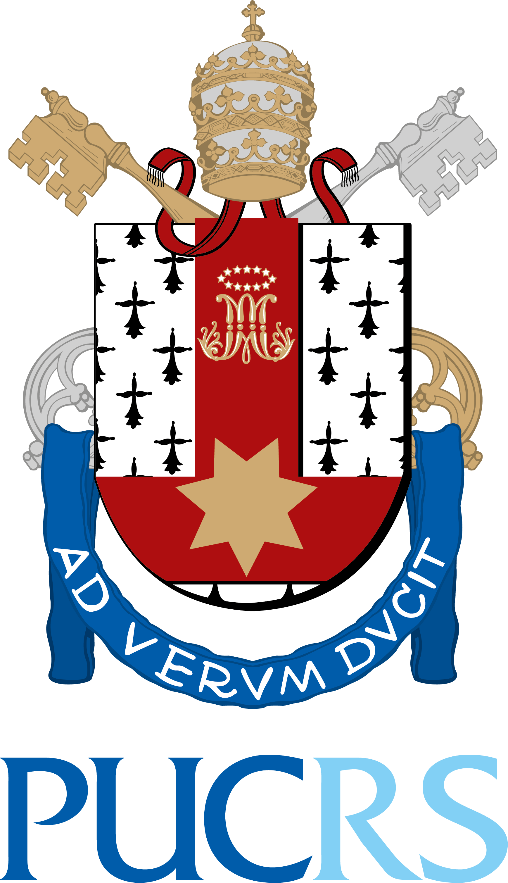 Brasão - Pontifical Catholic University Of Rio Grande Do Sul Clipart (1738x3020), Png Download